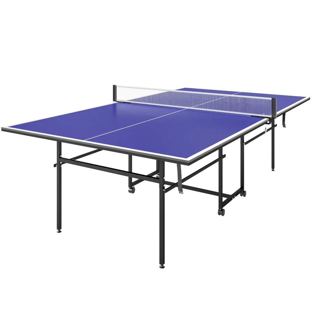 Table de ping-pong pliable avec roulettes – 274 cm