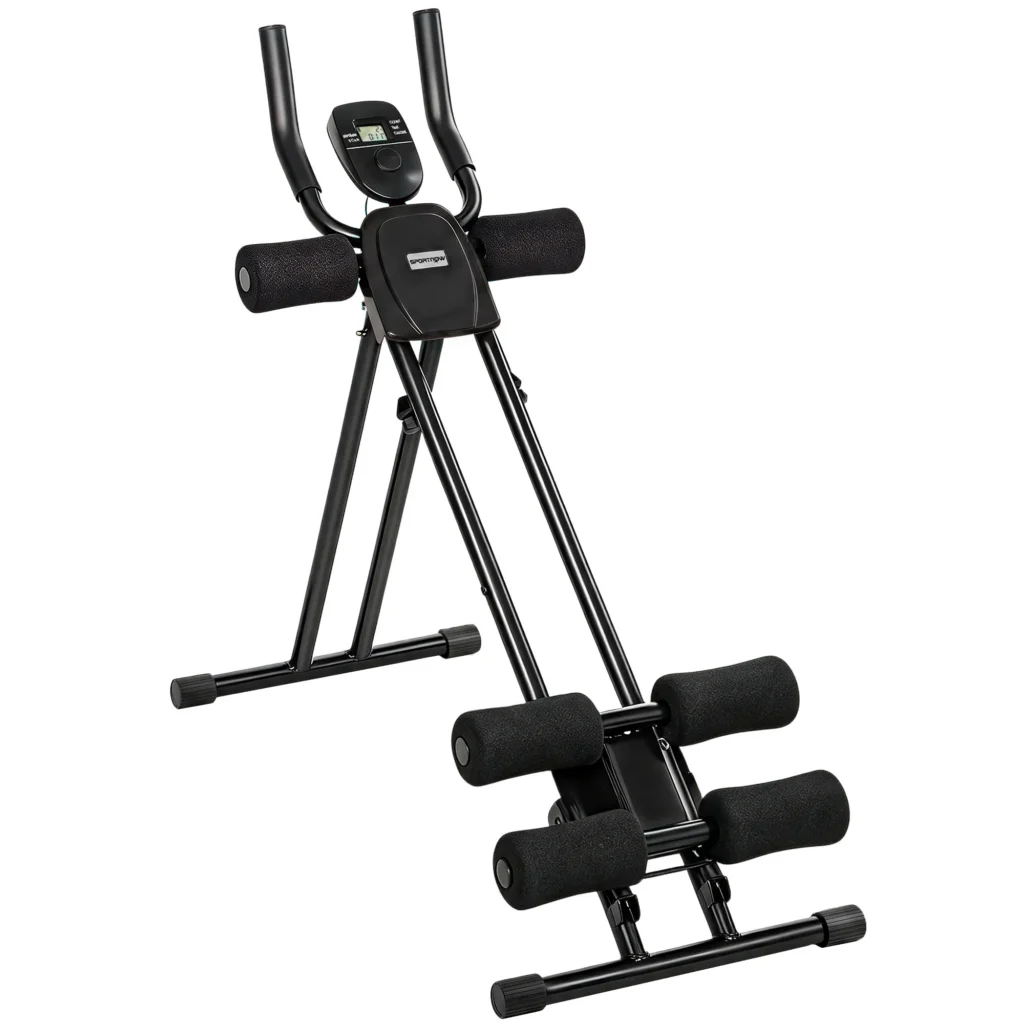 Appareil à abdominaux pliable avec écran LCD – 120 kg