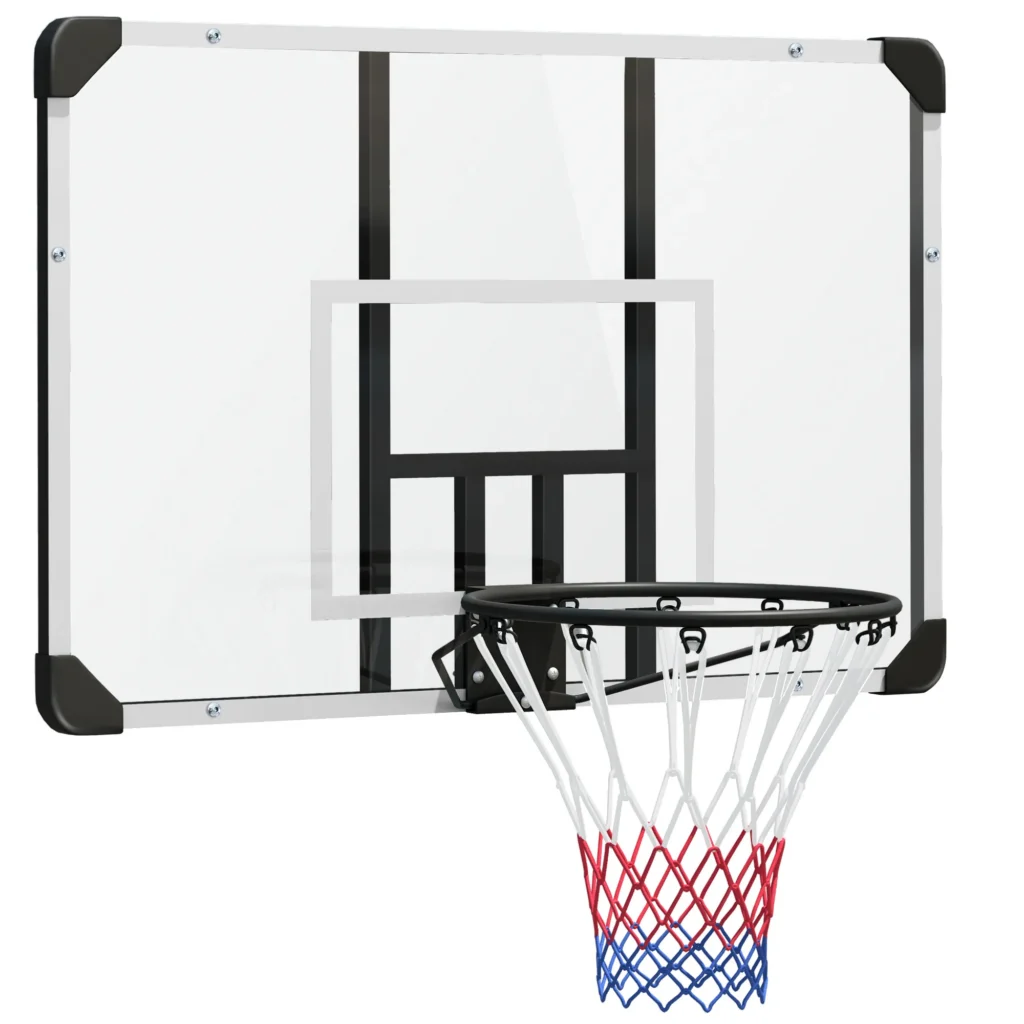 Basketbalring voor aan de muur met veermechanisme – 113 cm