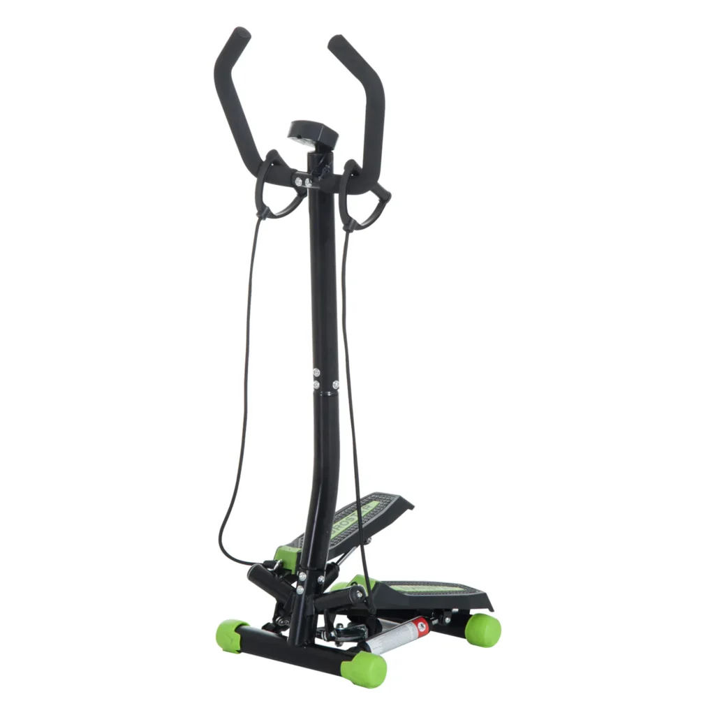 Stepper Fitness avec Guidon, Extenseurs & Écran LCD
