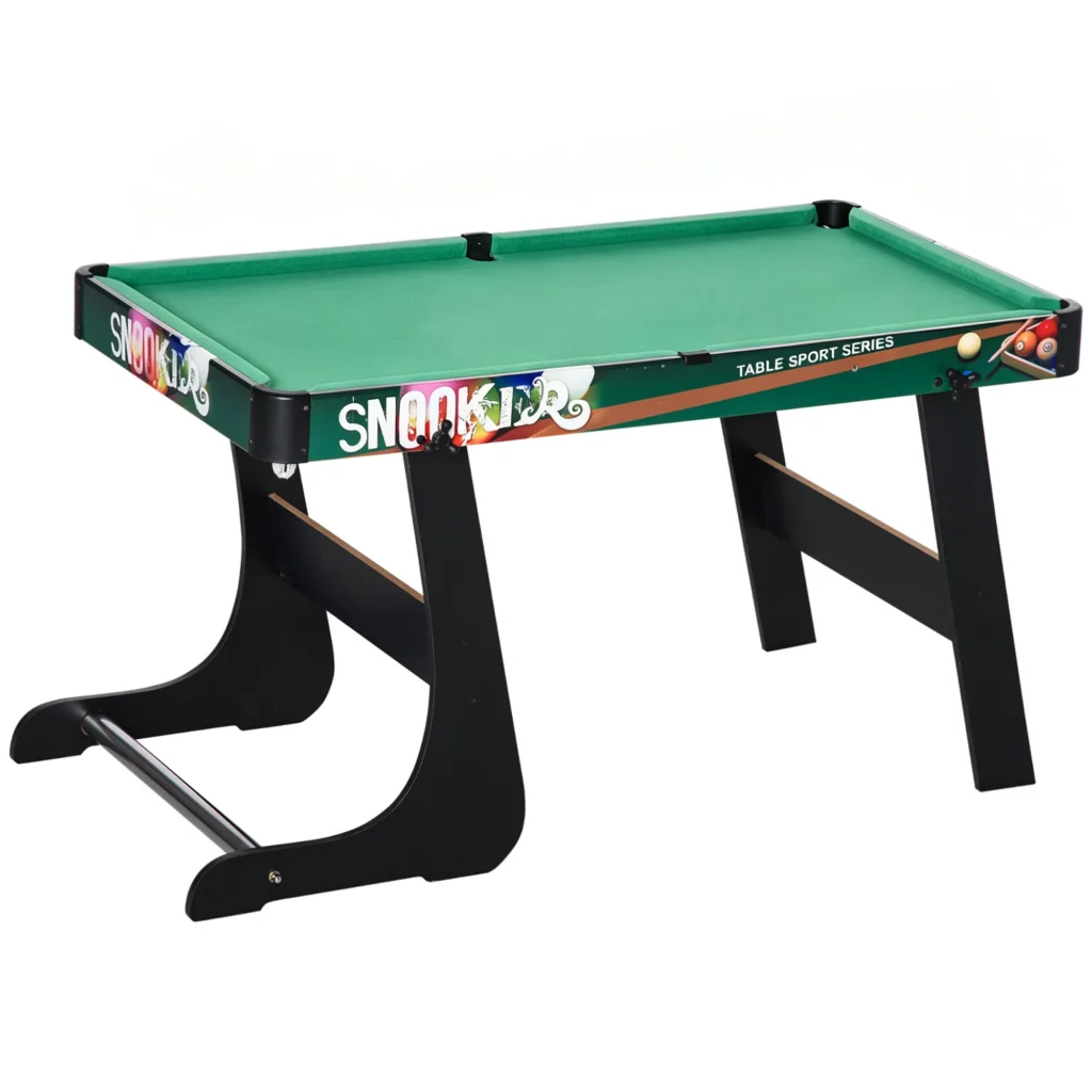 Table Multi-Jeux 6-en-1 Pliable – Baby-Foot, Billard, Ping-Pong, Hockey & Jeux d’Anneaux – 118 cm