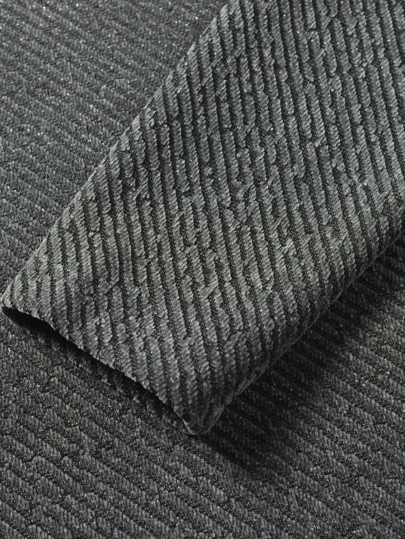 Polo Homme Vintage en Jacquard Texturé – Gris