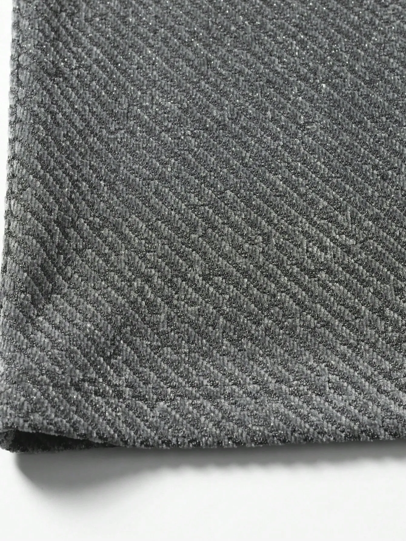 Polo Homme Vintage en Jacquard Texturé – Gris