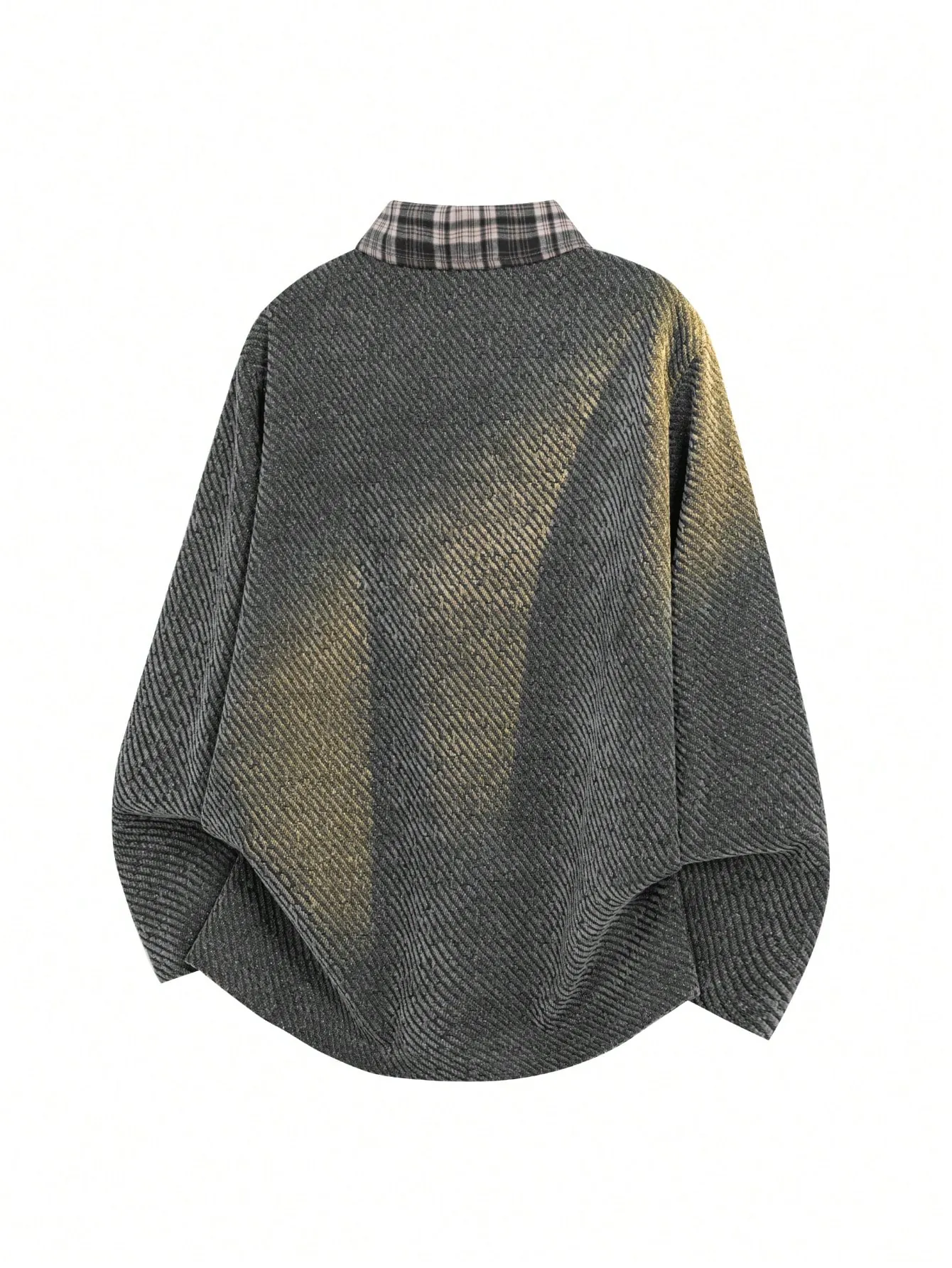 Polo Homme Vintage en Jacquard Texturé – Gris