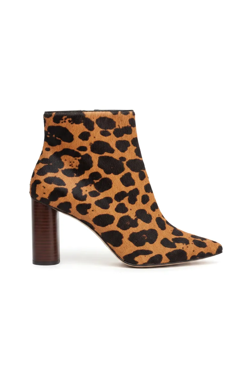 Bottines Femme Sapucaia en Cuir de Veau Léopard – Talon Bois 8,4 cm