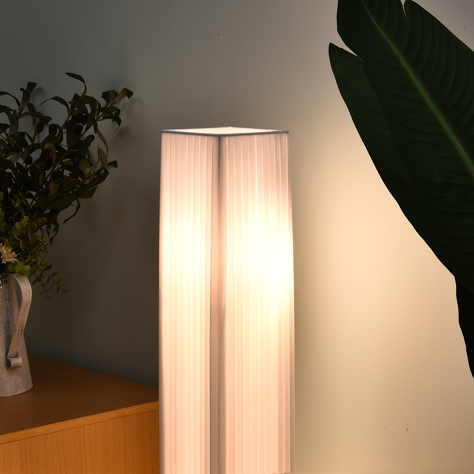Lampadaire Lampe sur Pied de Salon Style Moderne Lampadaire sur Pied avec Interrupteur Acier Blanc - Image 7