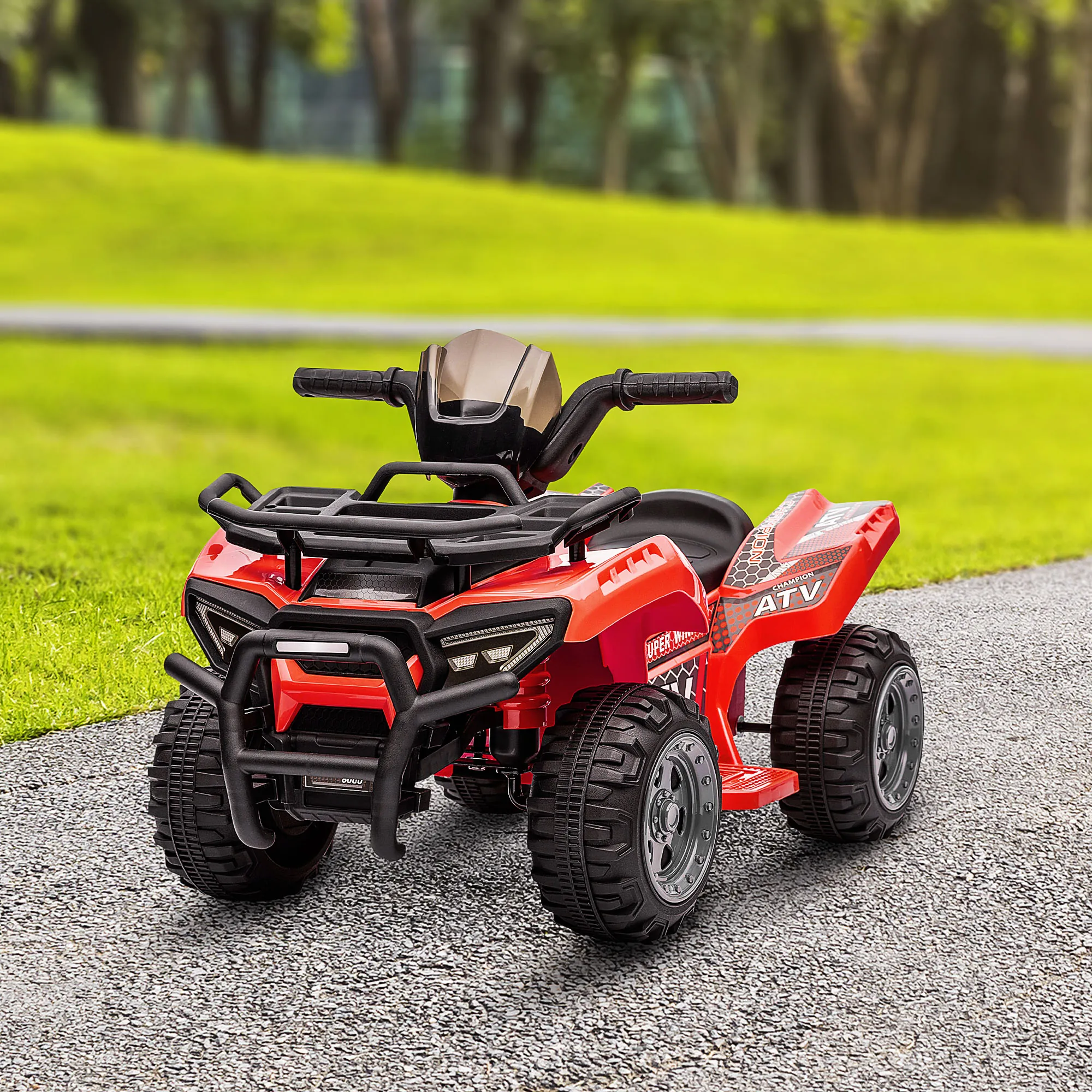 Quad Électrique Enfant Rouge 6 V – 18 à 36 Mois – 4 Roues – 2 km/h - Afbeelding 10