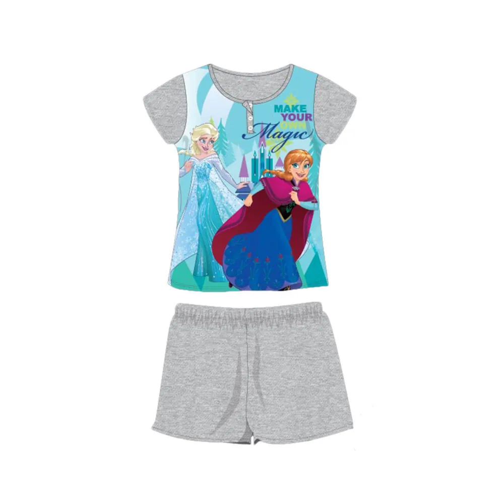 Pyjama Court Enfant Disney La Reine des Neiges – Gris – 128