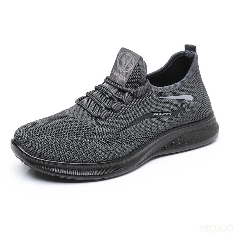 Baskets Homme Grises Légères en Mesh – Style Décontracté - Image 3