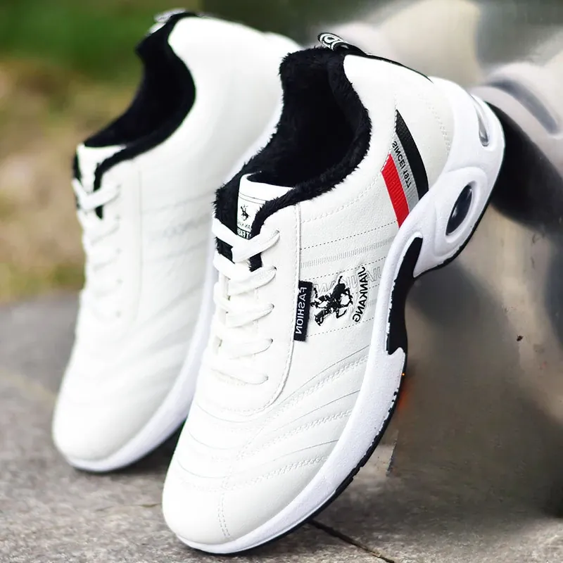 Baskets Homme Blanches à Lacets – Style Sport et Urbain