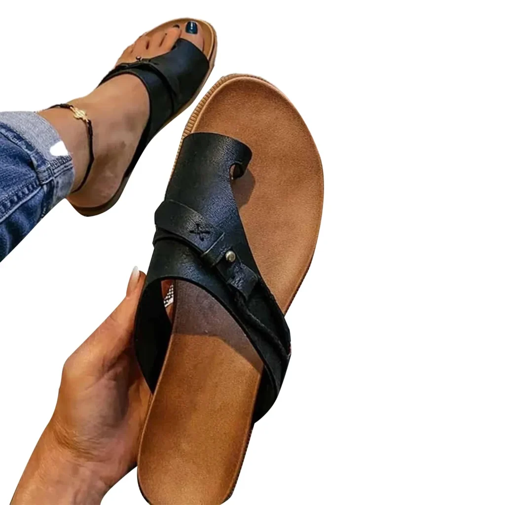 Sandales Confort Femme à Semelle Plate – Marche & Été