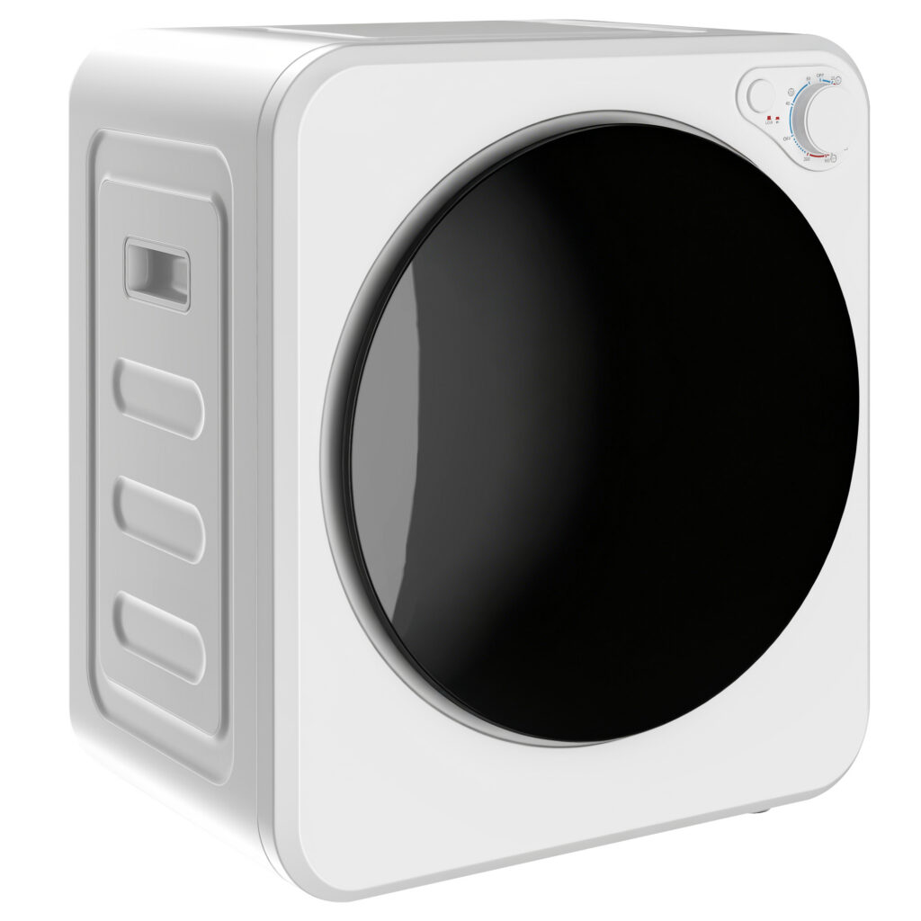 Sèche-Linge Électrique Compact 2,5 kg – 800 W, 5 Modes – Blanc