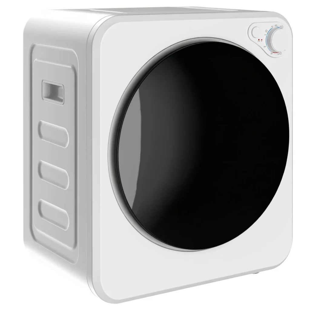 Sèche-Linge Électrique Compact 2,5 kg – 800 W, 5 Modes – Blanc