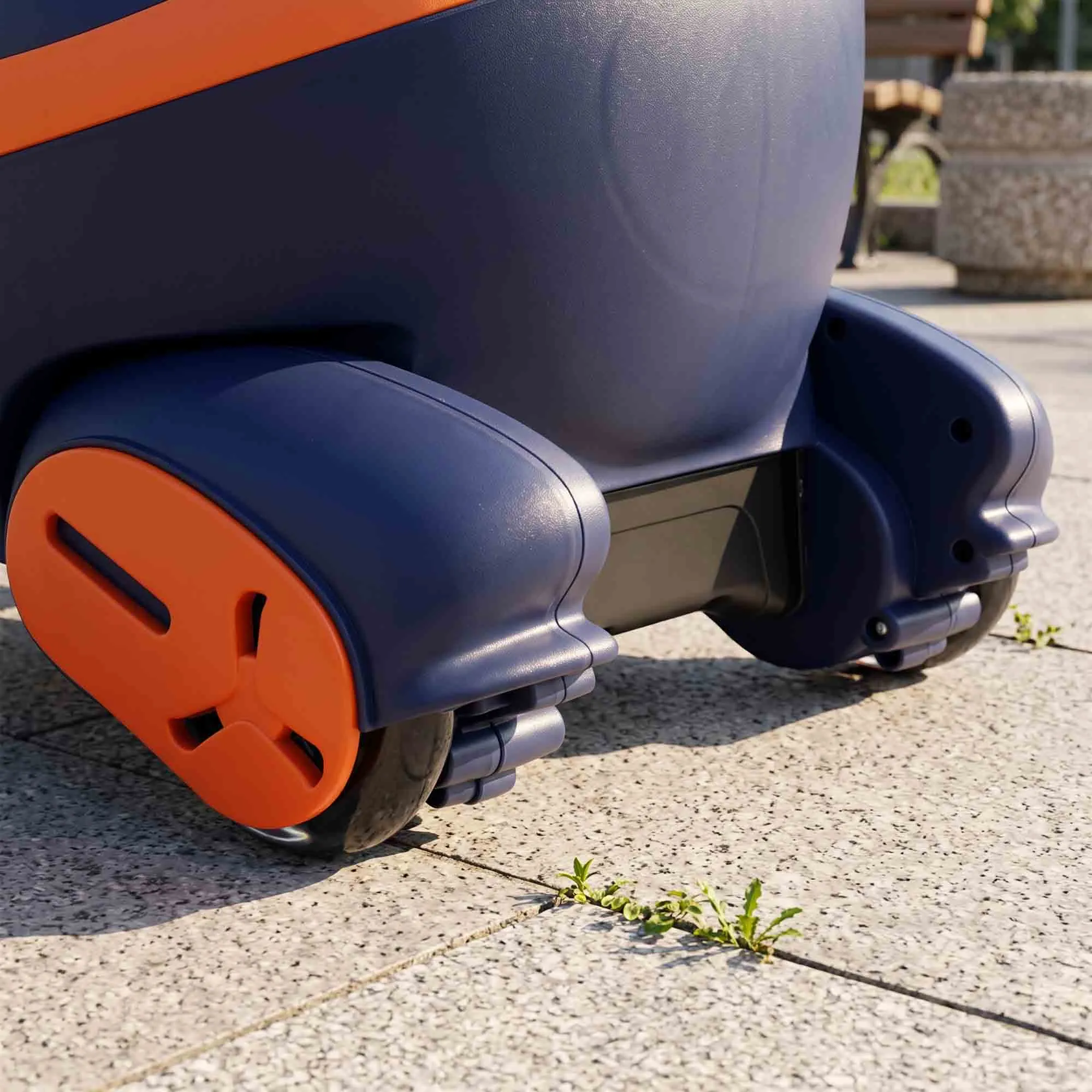Voiture Électrique Enfant 2-en-1 12 V avec Lumières RGB & Musique – Orange - Image 10