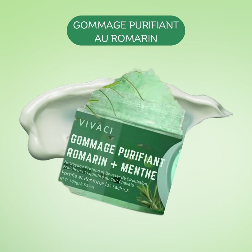 Gommage Purifiant au Romarin Vivaci – Soin du Cuir Chevelu 100 g