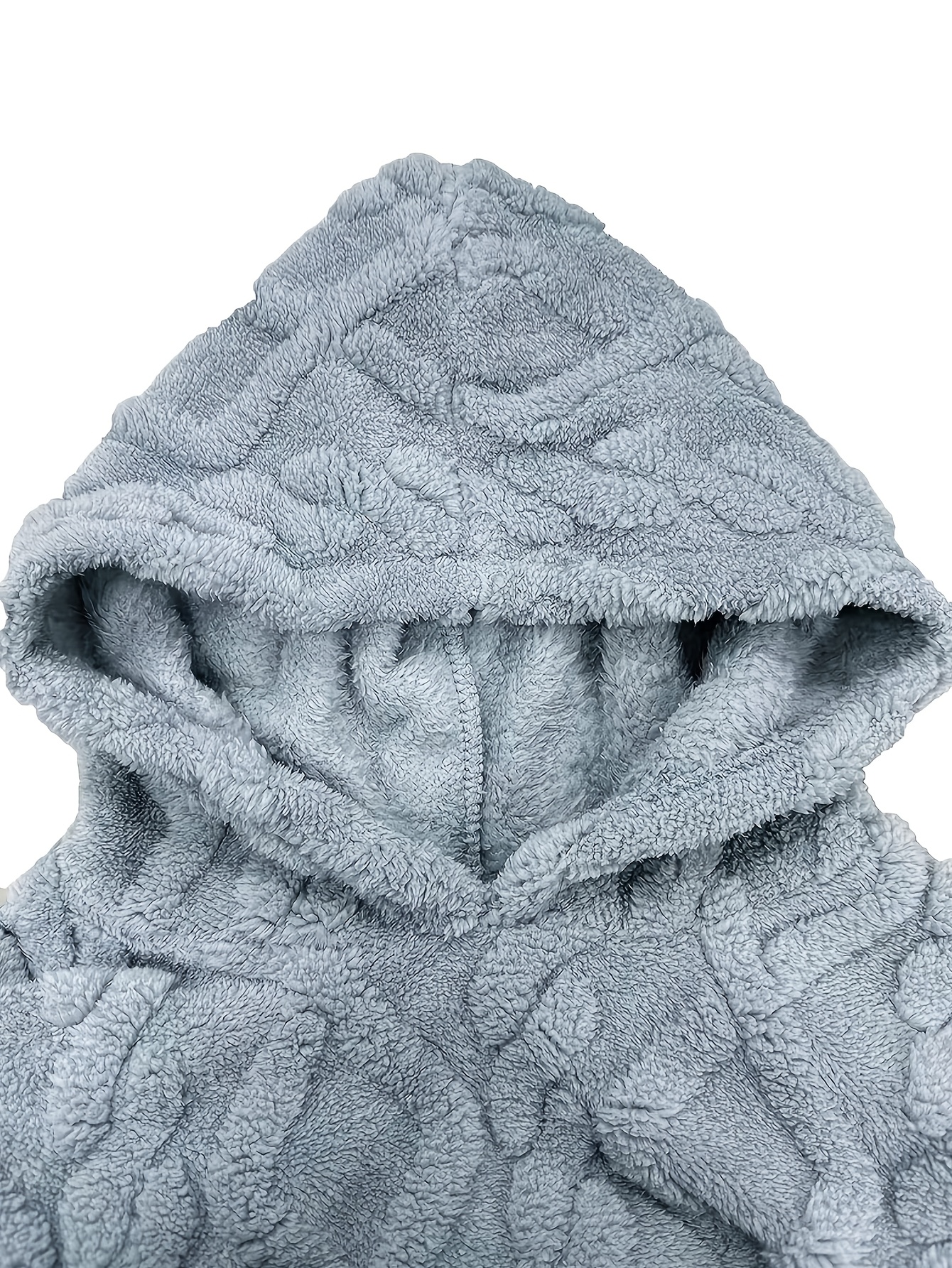 Sweat Homme à Capuche en Polaire Jacquard Double Face – Hiver