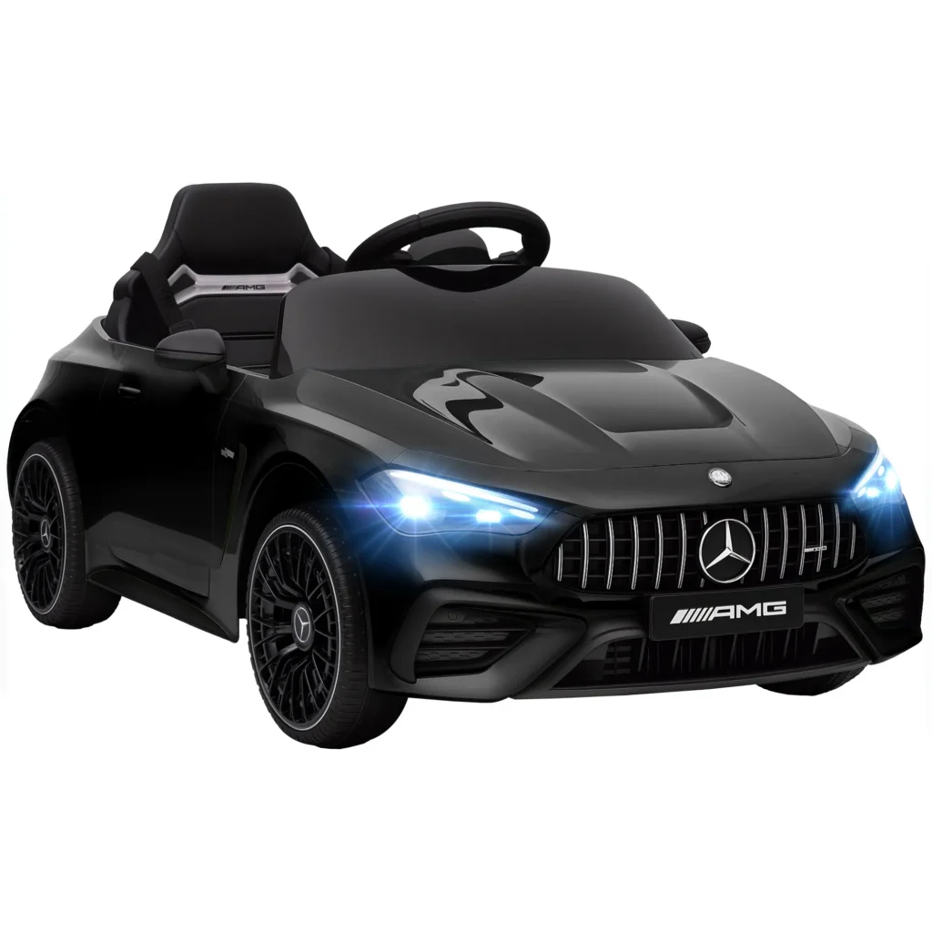 Voiture électrique enfant Mercedes-AMG CLE 53 12 V – Télécommande parentale, LED et musique – Noir